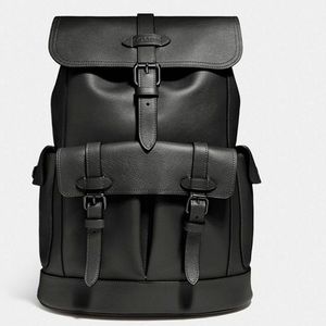 Coach Hudson Backpack F36811 Black leather